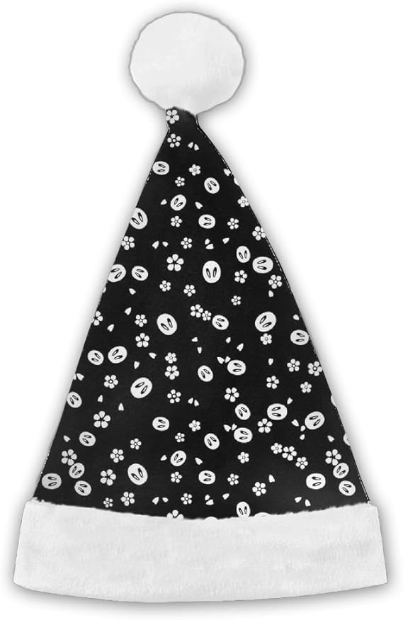Amazon Co Jp F Craft 兎 黒 サンタ帽子 クリスマス キャップ サンタクロース クリスマスサンタ クリスマスコスプレ 小道具 ギフト 男女共用 大人 子供 レディース メンズ ユニセックス パーティーグッズ 雑貨 服 ファッション小物
