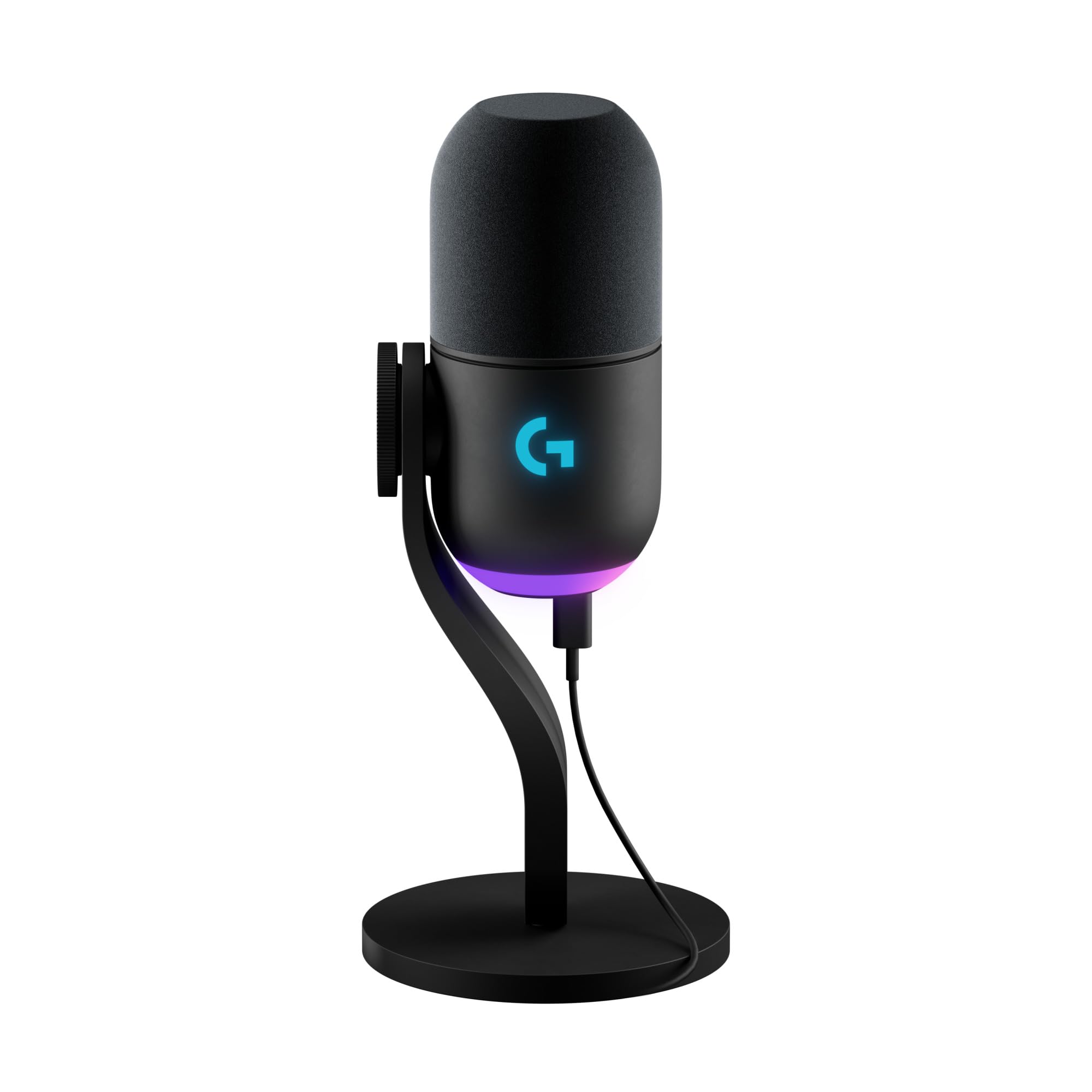 Logitech G Yeti GX Microphone Gaming RVB dynamique Avec LIGHTSYNC, USB prêt à l’emploi Pour Streaming, supercardioïde, Pour PC/Mac - Noir