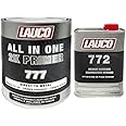 LAUCO All In One Direct To Metal 2K Urethane Primer Surfacer Gray (4:1) (Primer Filler, Primer Surfaces, Primer Sealer) 1 GALLON & 1 Quart MEDIUM Hardener/Activator KIT