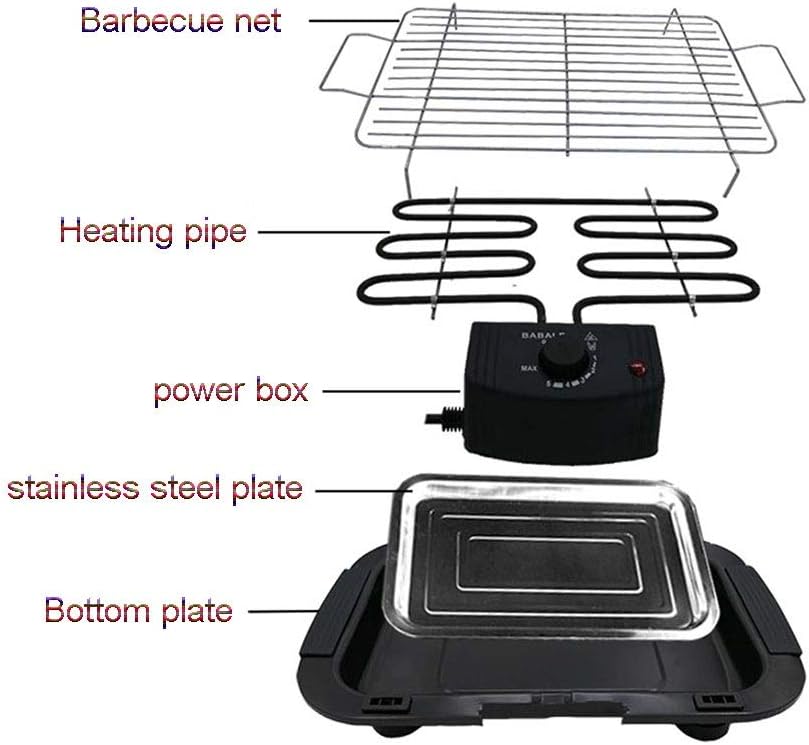 review ZHWEI Electric Barbecue,Household Smokeless Electric Barbecue 48309cm