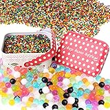 Homder Water Beads Rainbow Mix 30,000 Beads For Kids Tactile Sensory Toys,Orbeez Spa Refill, Plant decoration and Décor