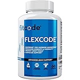 Fitcode Flexcode, Ultra Premium Joint Support, Glucosamine, Turmeric, MSM, Chondroitin, Hyaluronic Acid, Gluten-Free, for Men