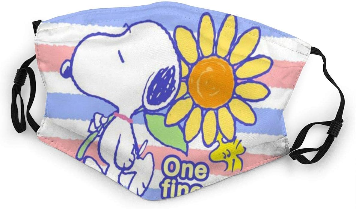 SWE Snoopy Fine Day Mouth Guard Anti-Dust Washable Reusable Mouth Guard Fashion Design for Kids Boys Girls Teens
