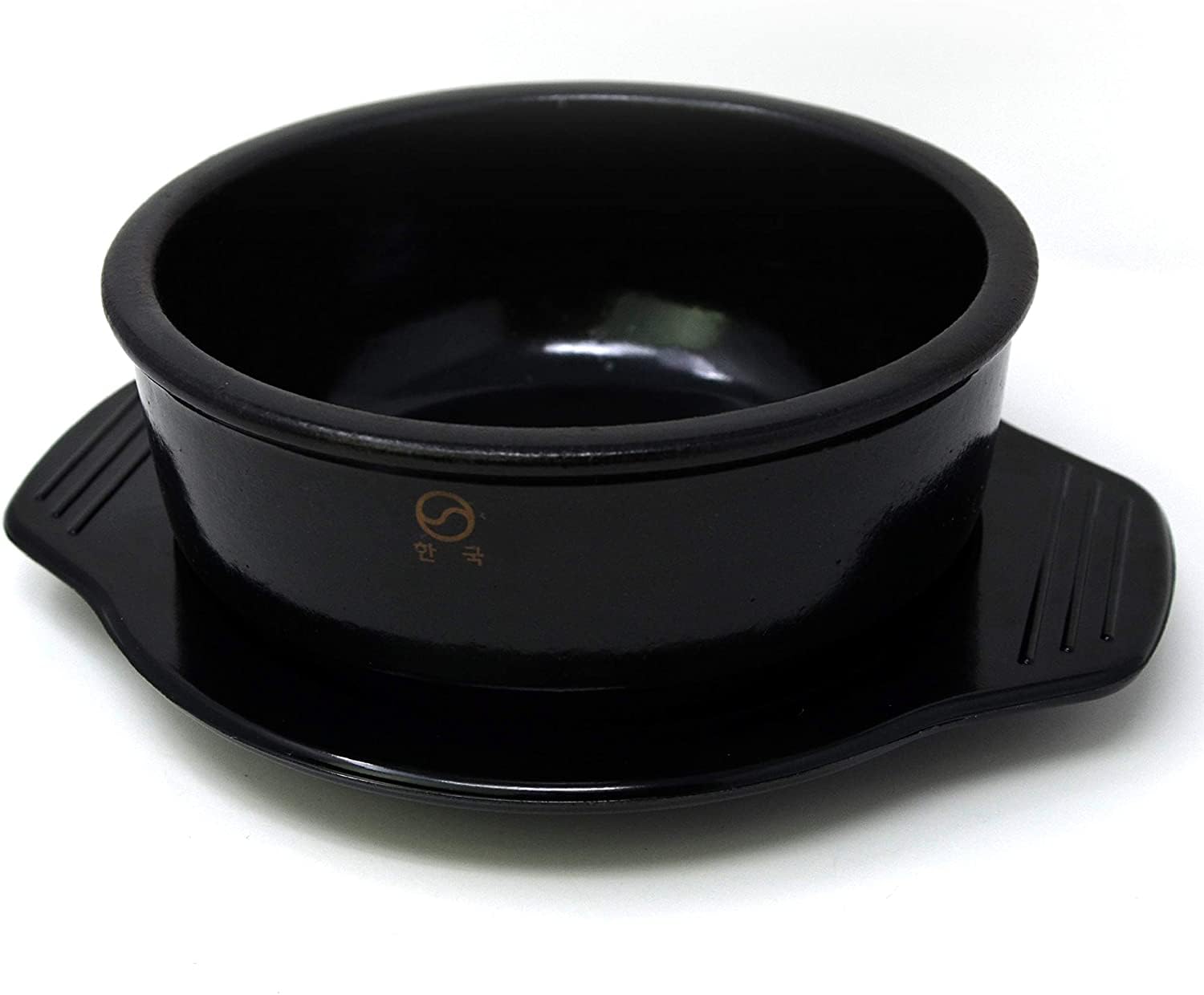 Photo 1 of Eutuxia Dolsot Ttukbaegi Stone Bowl with Trivet Tray, Set of 2 Large, Hot Pot for Cooking Soup Stew Jjigae Bibimbap & Any Food, Keep Your Food Hot Until Last Bite, Home & Restaurant, Made in Korea