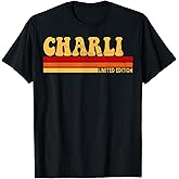 Charli Name Personalized Cute Idea Women Vintage Charli T-Shirt