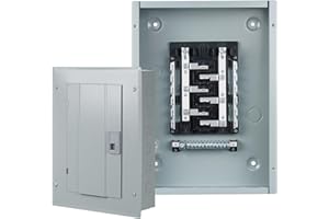 JINDOUZI THQL Circuit Breaker Panels, 12-Space, 125A Circuit Breaker Distribution Box, 120V/240V Circuit Breaker Electrical Enclosure,Indoor Main Lug Load Center