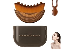 RTETTOA Lymphatic Contour Face Brush - Dry Soft Lymphatic Face Drainage Brush | Gentle Beauty Massager Tool - Reduce Puffiness Improve Skin & Radiance Quickly for Daily Skincare Routine (1PCS)