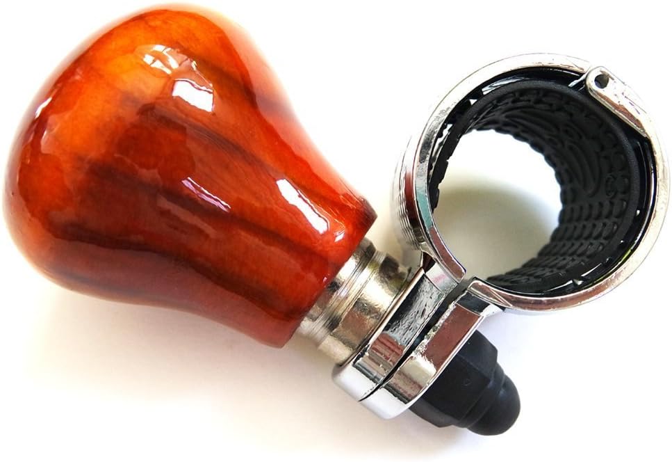 [Handicrafts using wood] Can be mounted on all models Luxury design Vehicle handle Spinner Power handle Spinner handle Car steering wheel Car accessories Spinner Knob steering knob for car: Automotive