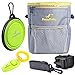 DoggyDobby Dog Treat Training Pouch with Poop Bag Dispenser, 3 Ways to Wear, Adjustable Waist Belt and Shoulder Strap