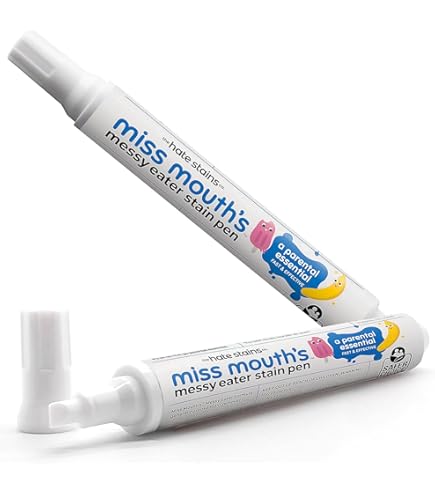 Miss Mouth's Messy Eater – Lot De 5 Lingettes Détachantes Bébé & Nouveau-Né – Anti-Taches Magique