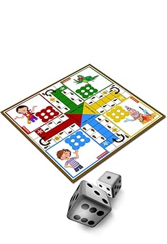 Gullybaba Kids Ludo, Snake and Ladders - Size:- 12x12 inch