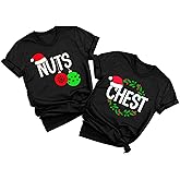 Chest and Nuts Christmas Shirts His and Her Christmas Shirt Christmas Couples Matching Outfits Xmas Top