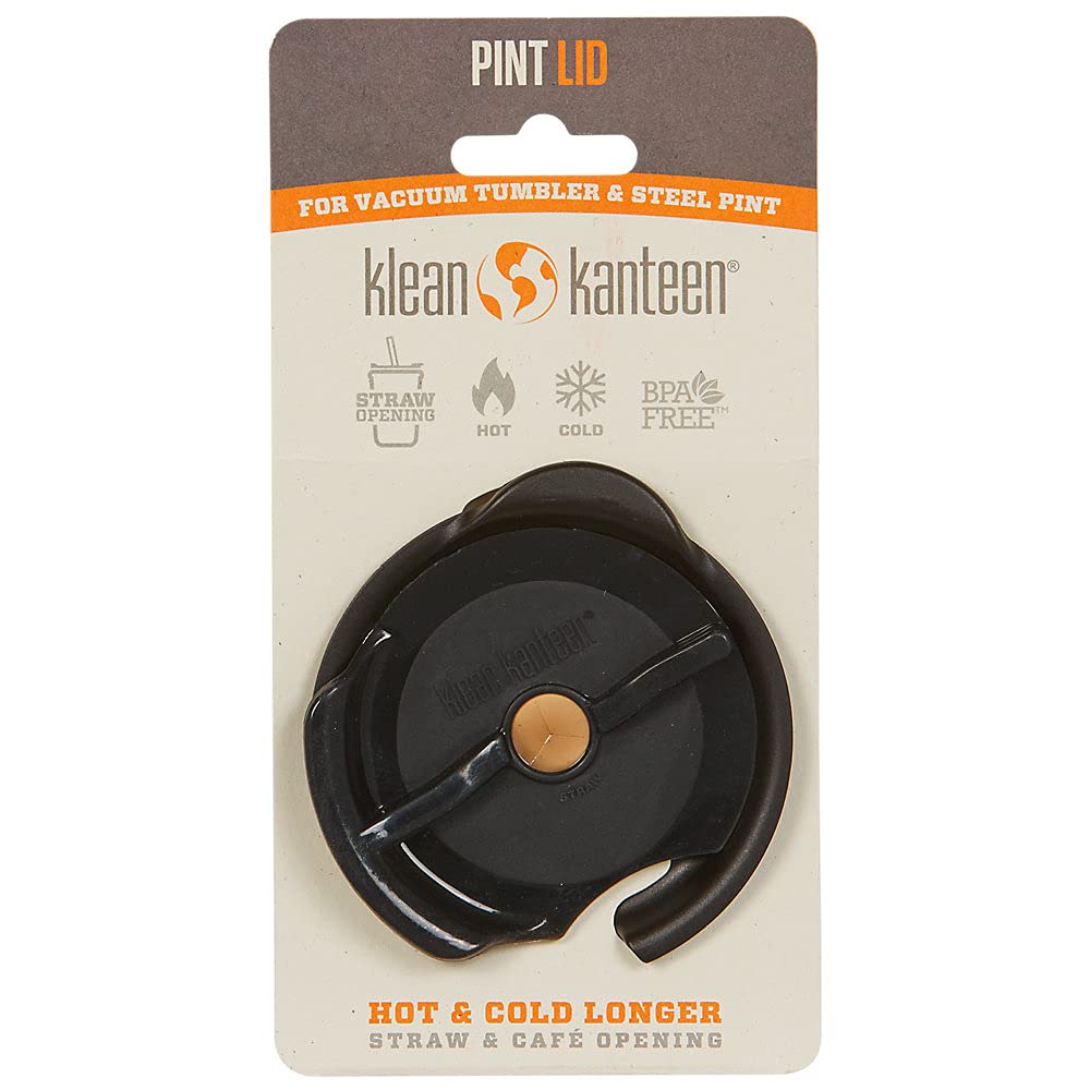 Klean Kanteen Pint Lid For Vacuum Insulated Cup Bottles - Black, Medium