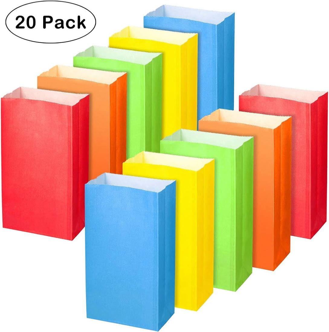 Amazon.com: bulk kraft paper bags 20 Pcs classic wrap bags craft paper