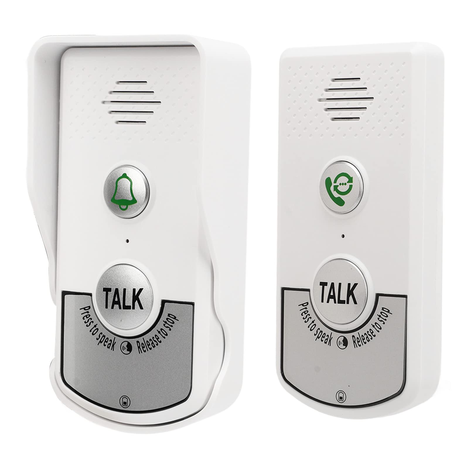 Wireless Intercom Doorbells, 3280ft Range Waterproof Electronic Doorbell Chime, 2000mAh Intelligent Wireless Intercom Doorbell Chime for Home Intercomunicador