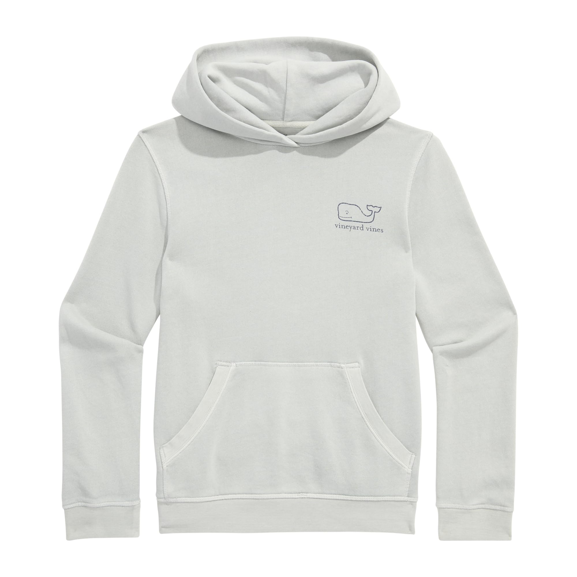 vineyard vines Kids’ Surf Terry Vintage Whale Graphic Hoodie, Granite, 4T