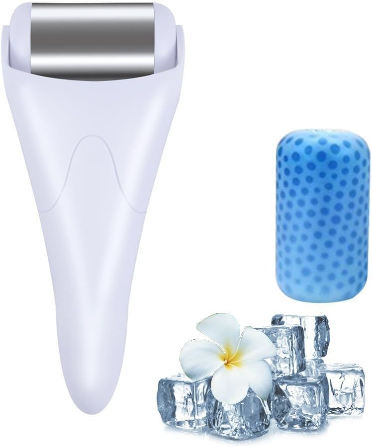 Ice Roller for Face, Eye Puffiness, Wrinkles, Migraine, Headache, Redness,Minimize Pores (Two rollers)