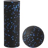 XCZGSW Mini Foam Roller, Muscle Massage Rollers for Trigger Point Therapy | High Density Tool, Small Size 6"L x 2" Round, 3.2-Inch Ball, Deep Tissue Muscle Recovery, Exercise Workout Stretching