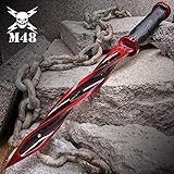 Special Limited Edition Cardinal Sin Red M48 Cyclone - 2Cr13 Stainless Steel Blade, Reinforced Nylon Handle, Stainless Steel Guard and Pommel