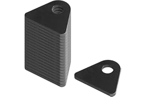 Fanmao 20 Pack Weld-On Tabs, Shock Basic Weld Tab, 1-7/8" Height, 1/2" Bolt Hole, 3/16" Thick, Flat Bottom Mount Bracket