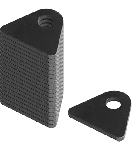 10-Pack Steel Weld-On Tabs – 1/2" Hole Mounting Brackets For Shocks & DIY Projects