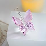 H&D HYALINE & DORA Crystal Flying Butterfly Figurine Glass Ball Base 5in view 4
