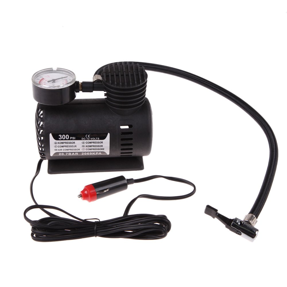 Vktech® Portable 12V Auto Car Electric Air Compressor Tire