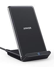 Anker PowerWave 10 Stand ���C�����X�[�d�� Qi�F�� iPhone 12 / 12 Pro Galaxy �e��Ή� �ő�10W�o�� (�u���b�N)