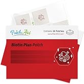 PatchAid Biotin Plus Topical Patch | 7.5mg Biotin with A, C, D3, and Folate, Hair, Skin, and Nails Support, 8-Hour Wear &amp; Slow Release, 30 Day Supply