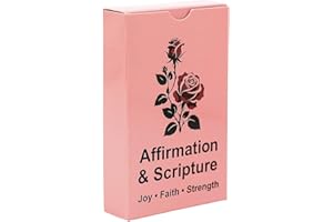 Lapsia Christian Affirmation & Bible Verse Cards – 55 Double-Sided Inspirational and Motivational Scripture Cards, Ideal Birthday or Christmas Gifts for Women