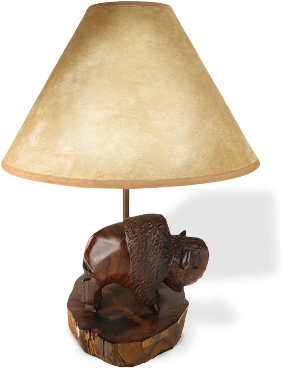 Amazon Com Sunland Artisans Buffalo Ironwood 21in Table Lamp With