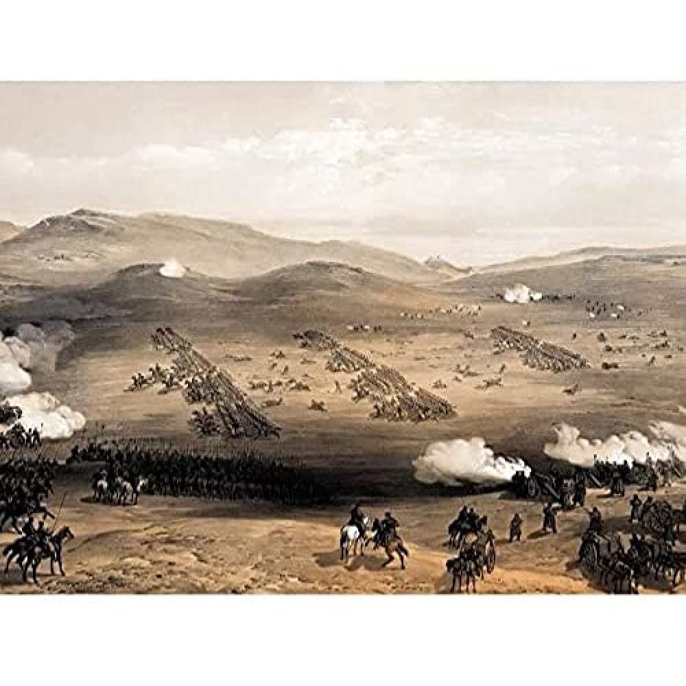 Simpson Crimean War Charge Light Brigade Balaklava 1854 Illustration Unframed Wall Art Print Poster Home Decor Premium