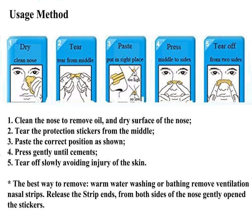 100pcs Disposable Better Breath Nasal Strips Large Right Way to Stop Snore Anti Snoring Improve Sleep Quality - Image 3