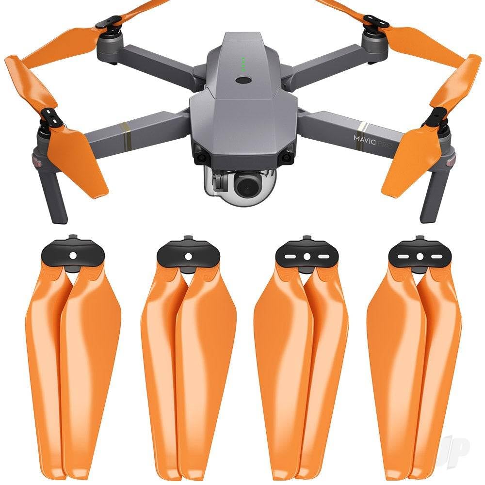 Master Airscrew Stealth Propellers for DJI Mavic Pro & Platinum - Orange, 4 pcs