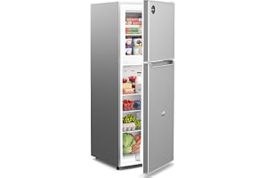 Upstreman 7.1 cu ft Apartment Refrigerator with Freezer, Large Capacity Frost-Free Double Door Fridge, Adjustable Thermostat, for Office Dorm Kitchen Garage (TM71)