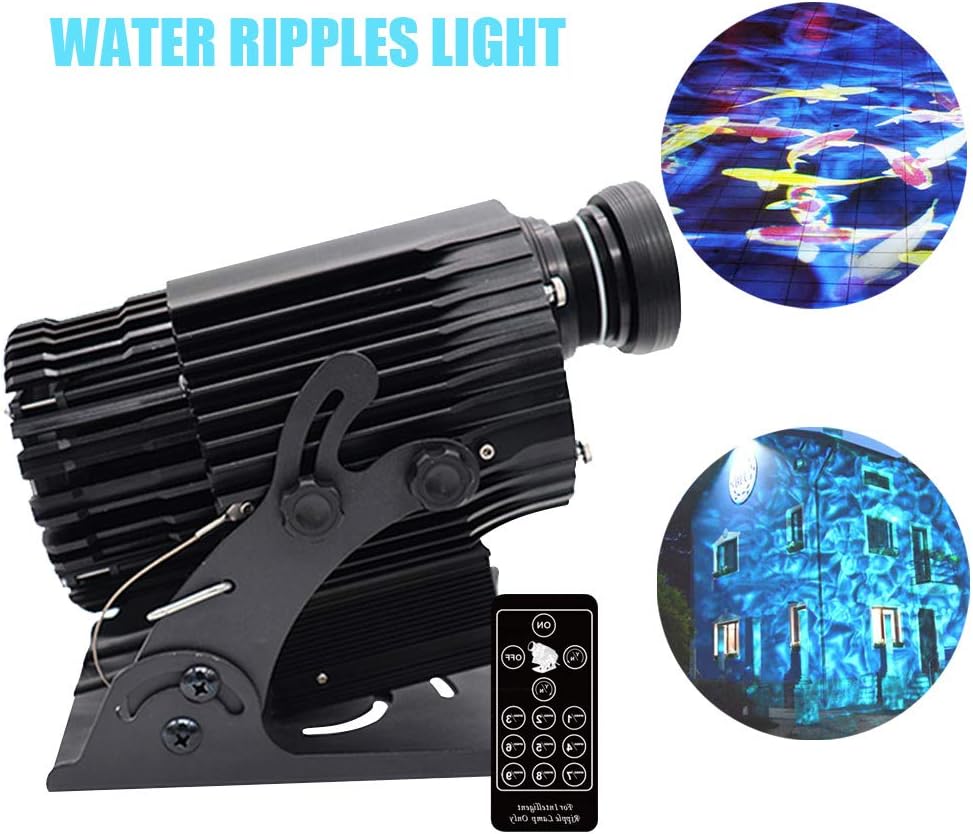 AMAZOIN 300W LED Water Ripples Light Projector Strobe Stage Lighting Water Ripple Effects for KTV Club Bar Christmas Birthday Wedding Decoration,DMS512lightingsystem
