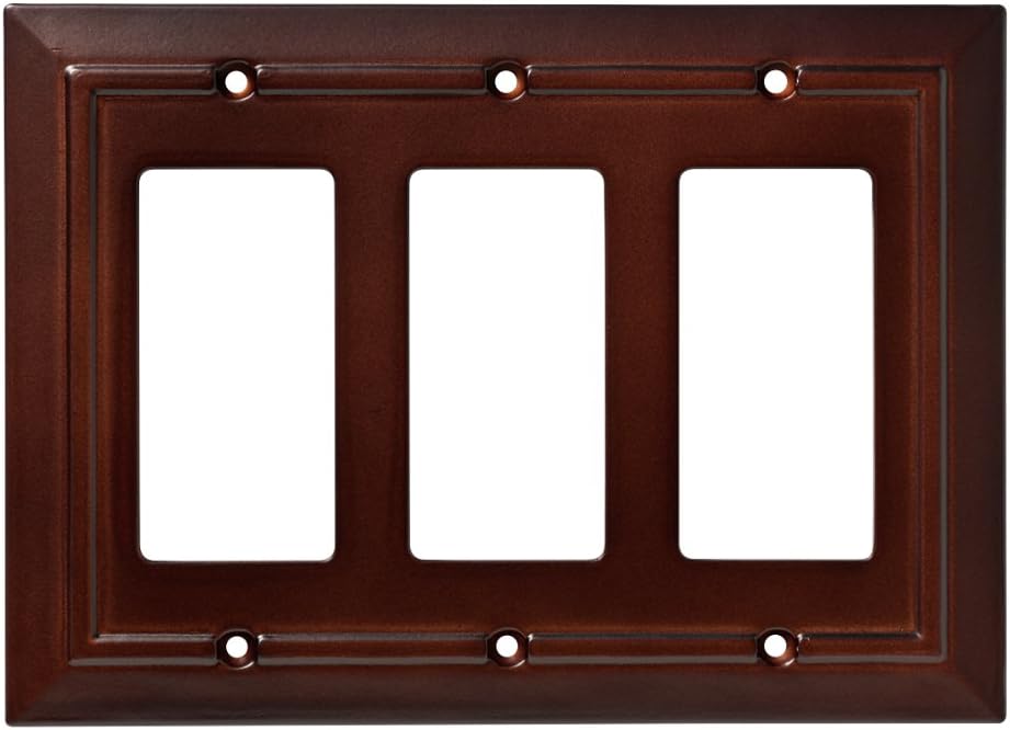Franklin Brass W35250-ESO-C Classic Architecture Triple Decorator Wall Plate/Switch Plate/Cover, Espresso