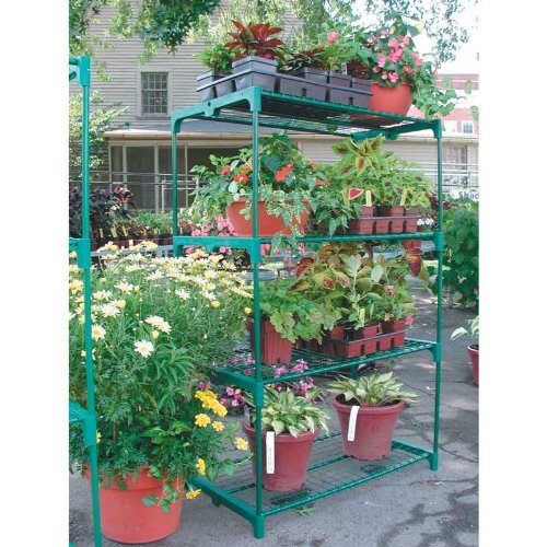 Greenhouse Shelf Unit 4 Shelves Garden & Outdoor