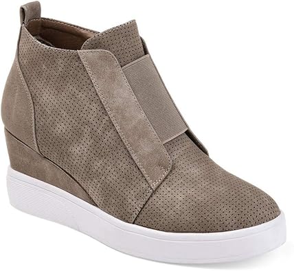 suede wedge heel sneakers