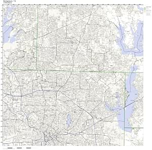 Amazon.com: Richardson, TX ZIP Code Map Not Laminated: Home & Kitchen
