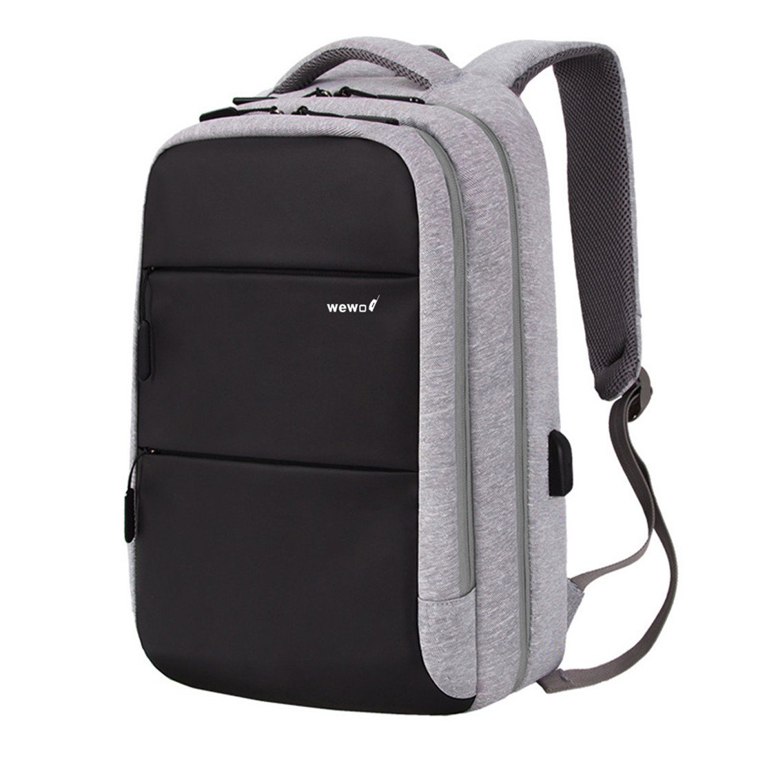 Unkelgrau Wewo Zaino Porta Pc 15 6 Pollici Uomo Lavoro Zaini Scuola Antifurto Donna Daypack Nylon Backpack Con Porta Usb Zaino Viaggio Impermeabile Luminushair Com Br