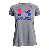 Under Armour Girls' Big Logo T-Shirt Solid Short
