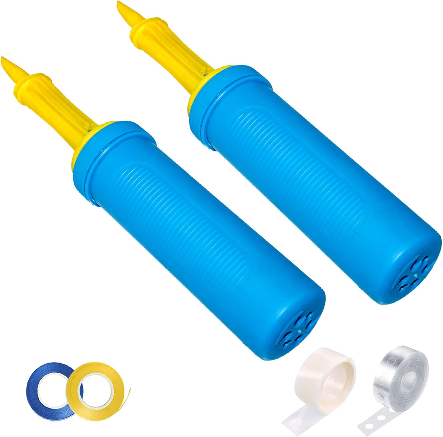 Balloon Pump Hand Held 2 Pack, 2Way Dual Action Inflator Air Pump with