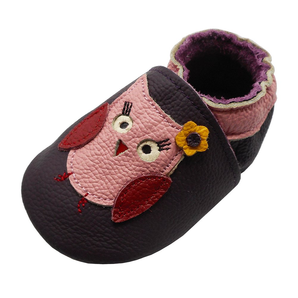 X Large Yihakids Chaussures Bebe Cuir Souple Chaussons Premiers Pas Respirant Pour Garcon Fille Nourrisson Efant Dessin Hibou Violet Fonce 18 24 Mois Chaussures Premiers Pas Chaussures Bebe Fille Centroarco Com