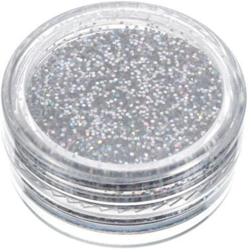 Glitter EyeShadow,Yukong Sparkly Holographic Silver Glitter Loose