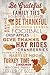 Be Grateful - Thanksgiving Typography (12x18 Collectible Art Print, Wall Decor Travel Poster)