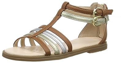 Geox Mädchen J Karly Girl D Peeptoe Sandalen