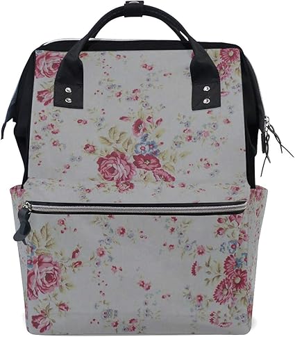 Amazon Co Jp Annsin マザーズバッグ ママバッグ リュック バックパック ハンドバッグ 3way 多機能 防水 大容量 軽量 シンプル おしゃれ ベビー用品収納 出産準備 旅行 お出産祝い 懐かしい 和柄 可愛い 和風 花柄 ベビー マタニティ
