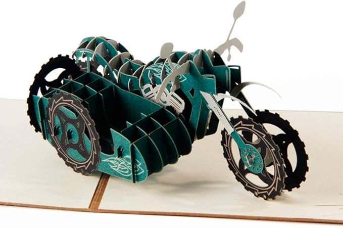 La Moto Fete Des Peres Cadeau Pour Anniversaire Carte De Graduation Avec Motif Creatif En Papier Decoupe Deesospro 3d Pop Up Noel Carte Danniversaire Graduation Carte De Voeux Cartes Decorations Et Accessoires