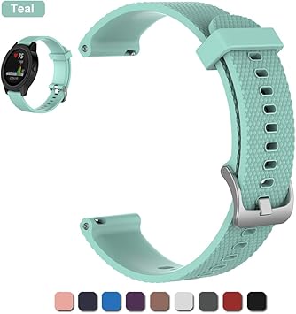 Correas de Repuesto para Relojes Samsung Gear Sport, Garmin Vivoactive 3/Vivomove/Vivomove HR – Correa de Silicona Suave para Reloj Inteligente, 10 ...